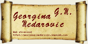 Georgina Medarović vizit kartica